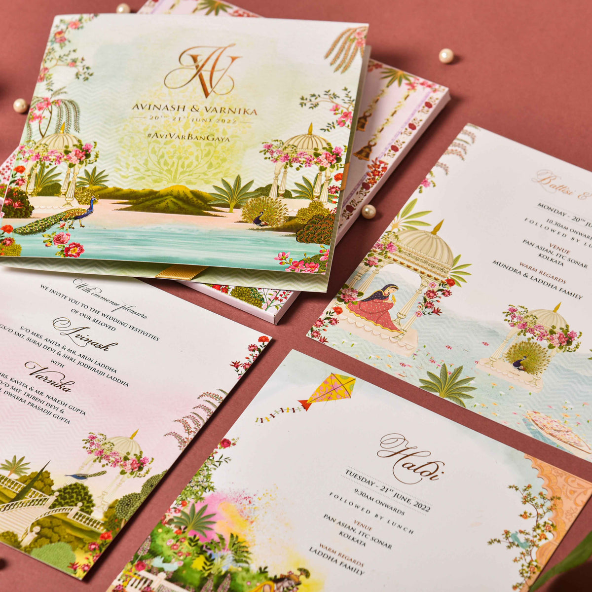 Wedding Stationary White Mirage