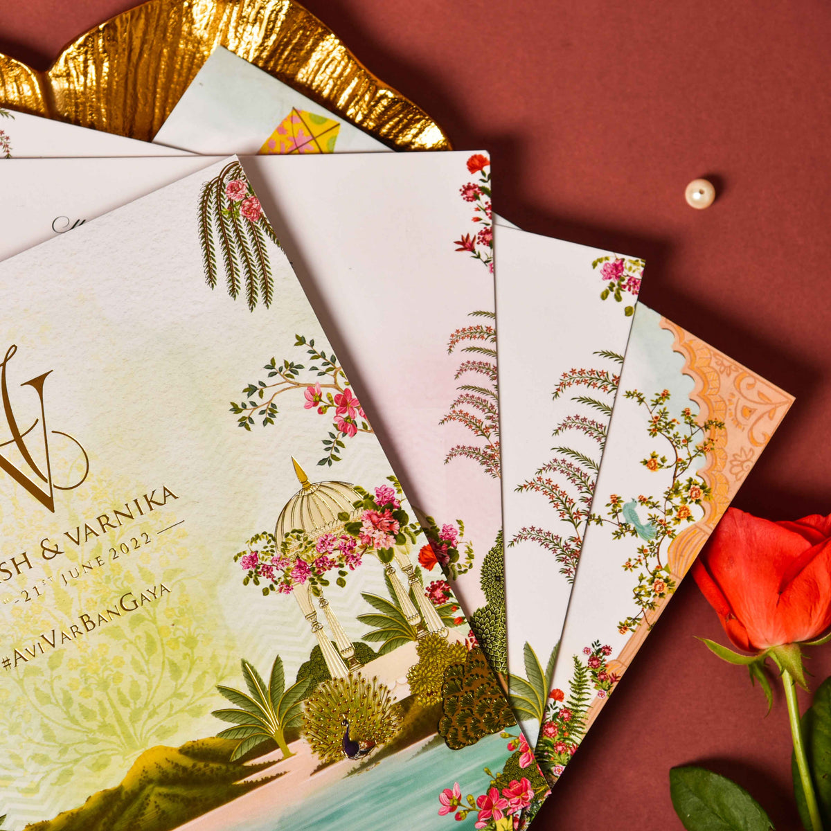 Wedding Stationary White Mirage