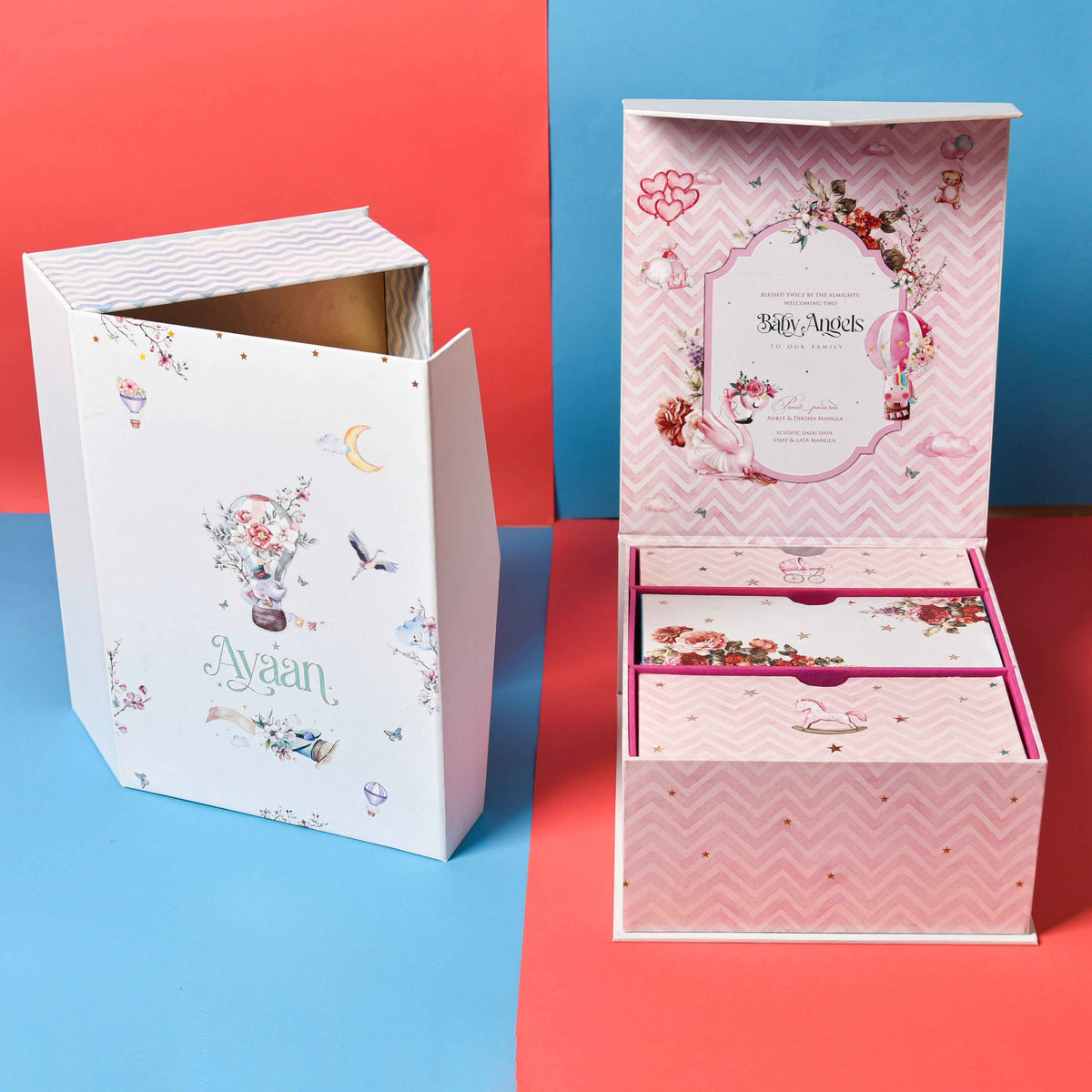 Baby Announcements White Mirage