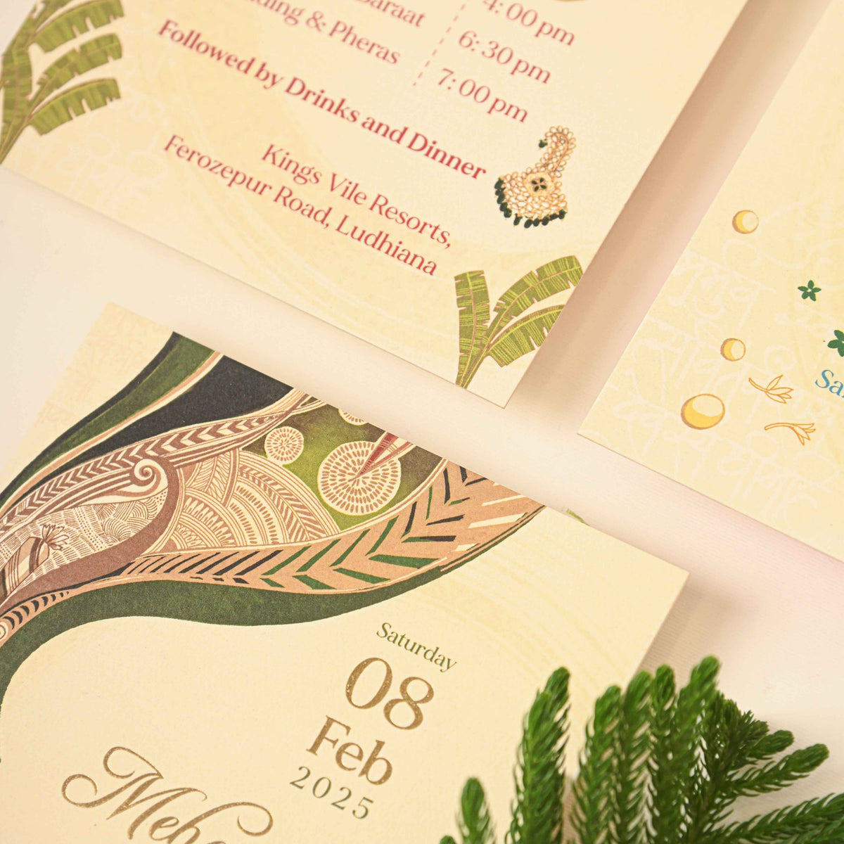 Wedding Stationary White Mirage