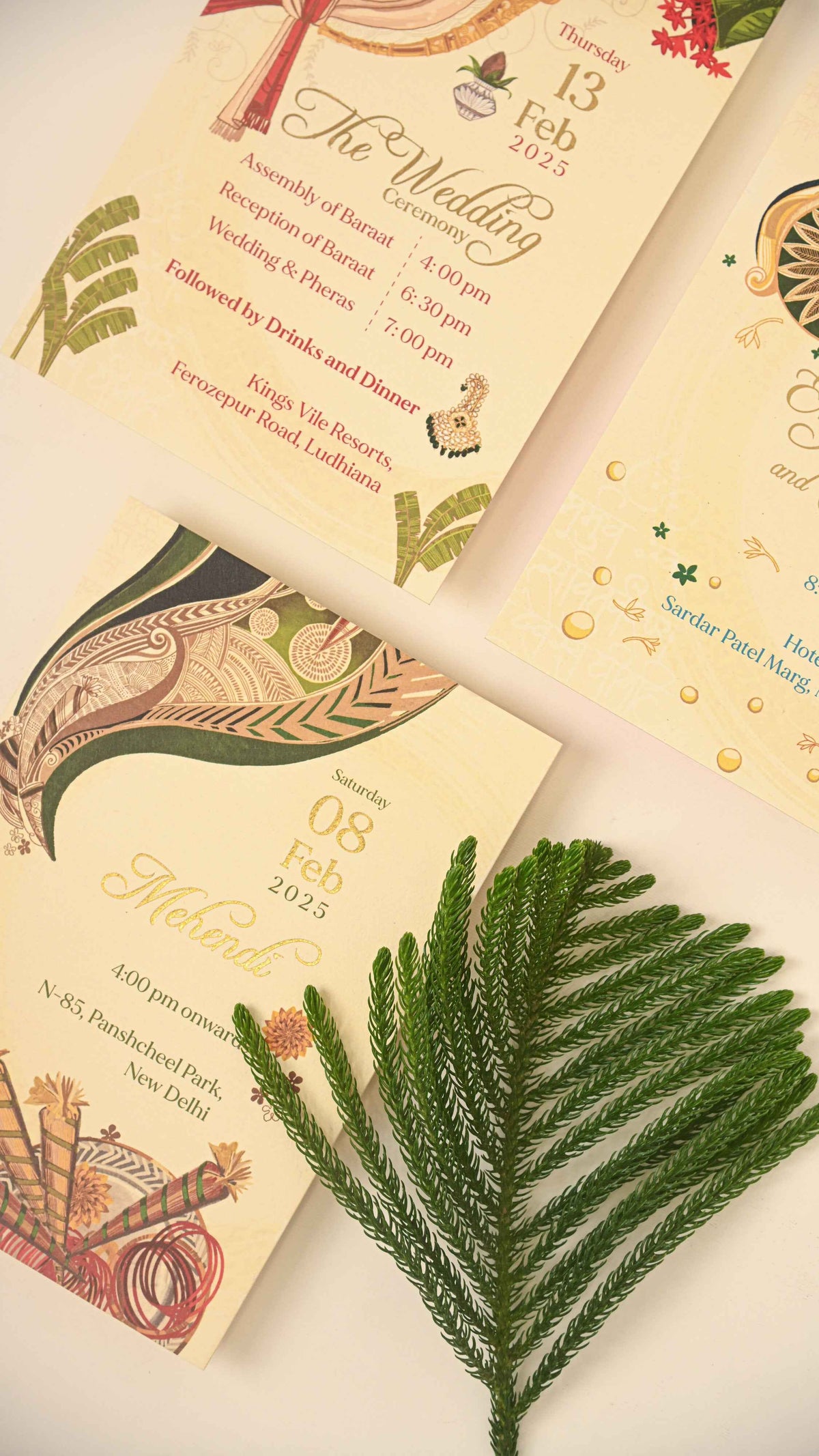 Wedding Stationary White Mirage