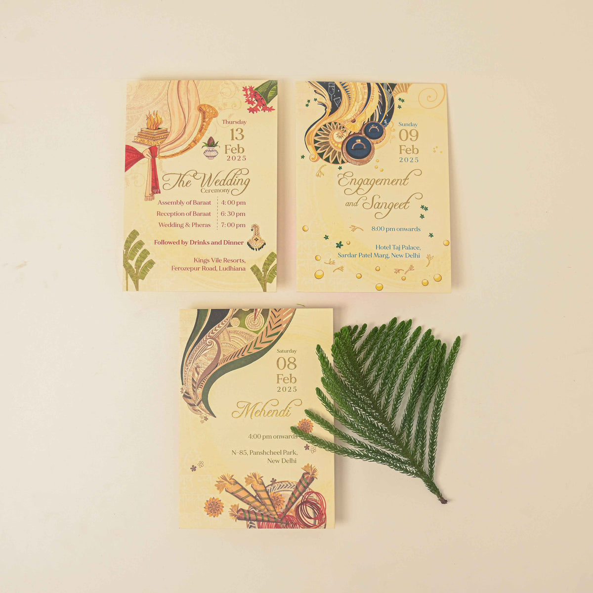 Wedding Stationary White Mirage
