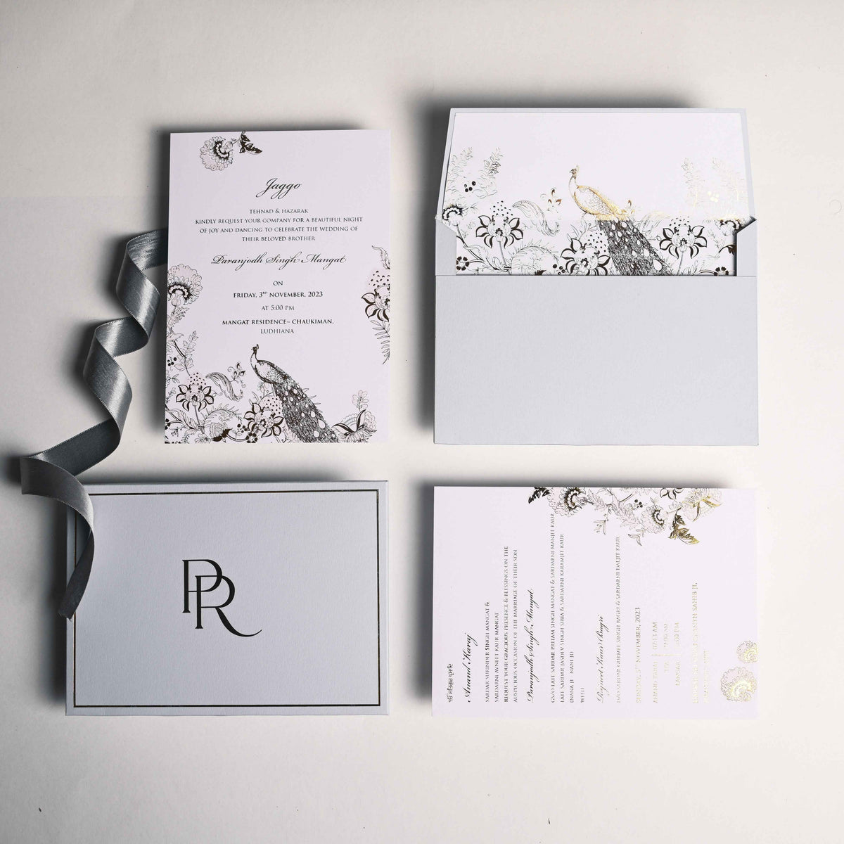 Wedding Stationary White Mirage