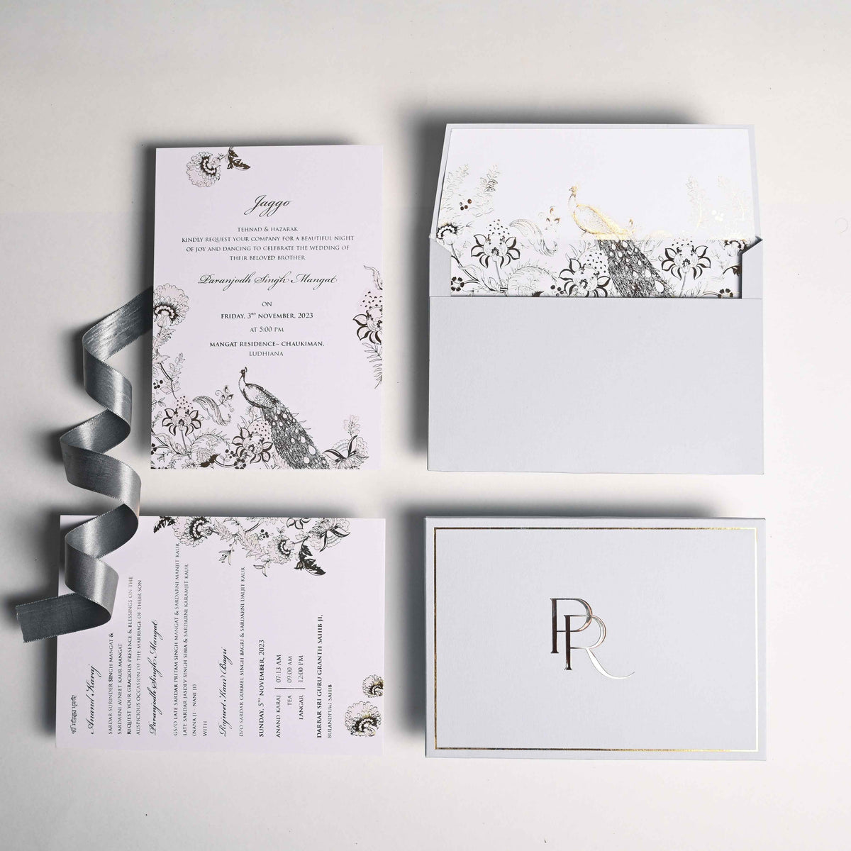 Wedding Stationary White Mirage