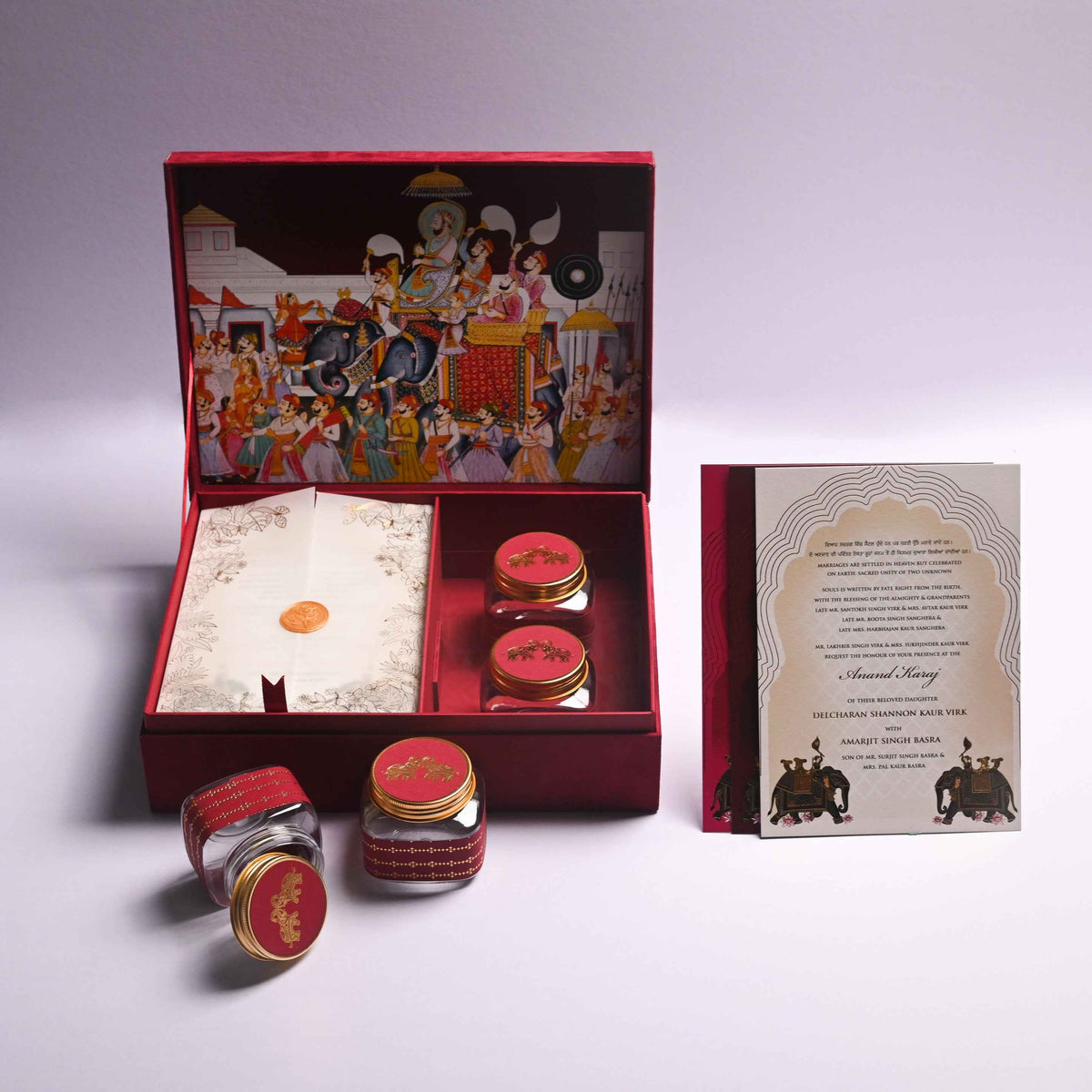 Box Invite White Mirage