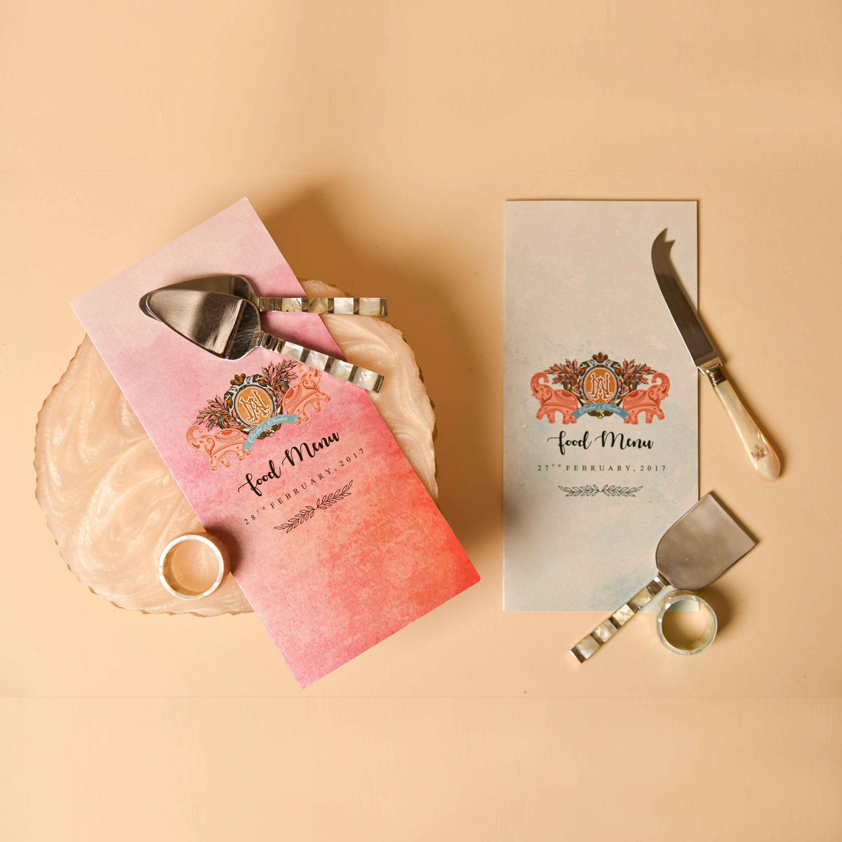 Wedding Stationary White Mirage