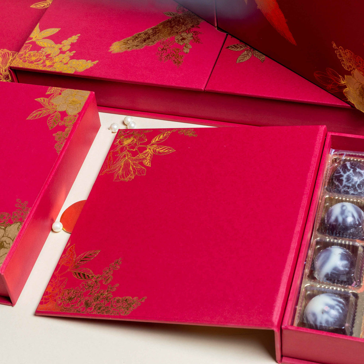 Box Invite White Mirage