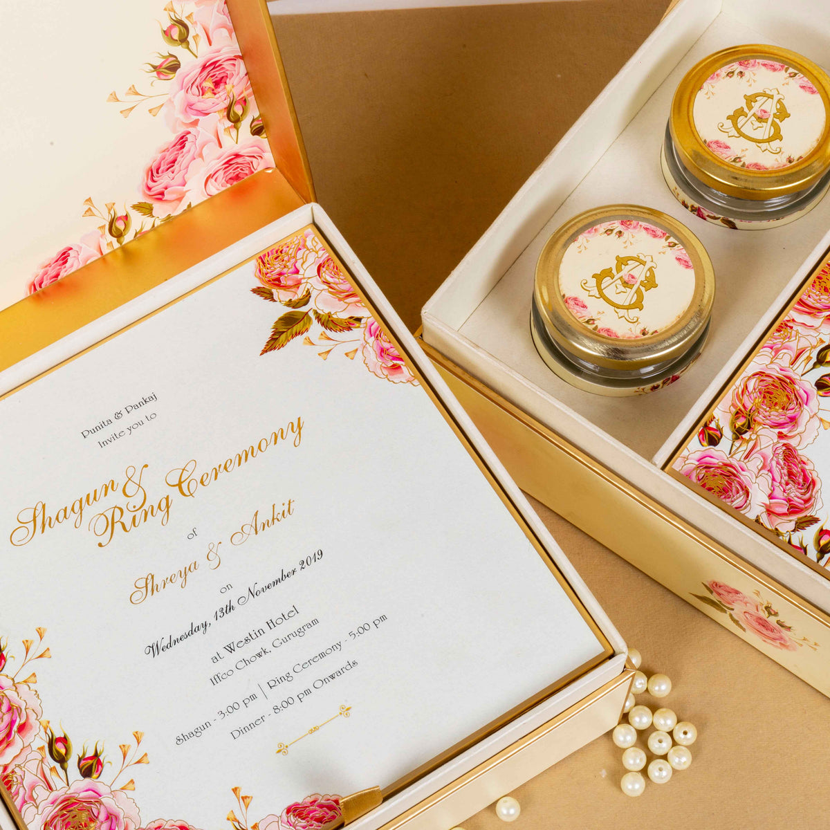 Box Invite White Mirage