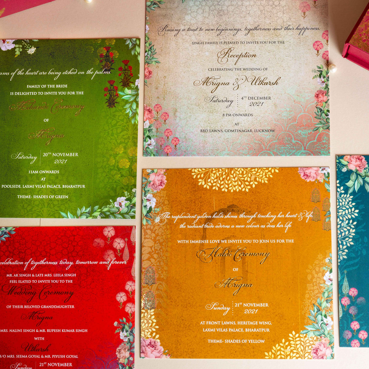 Wedding Stationary White Mirage