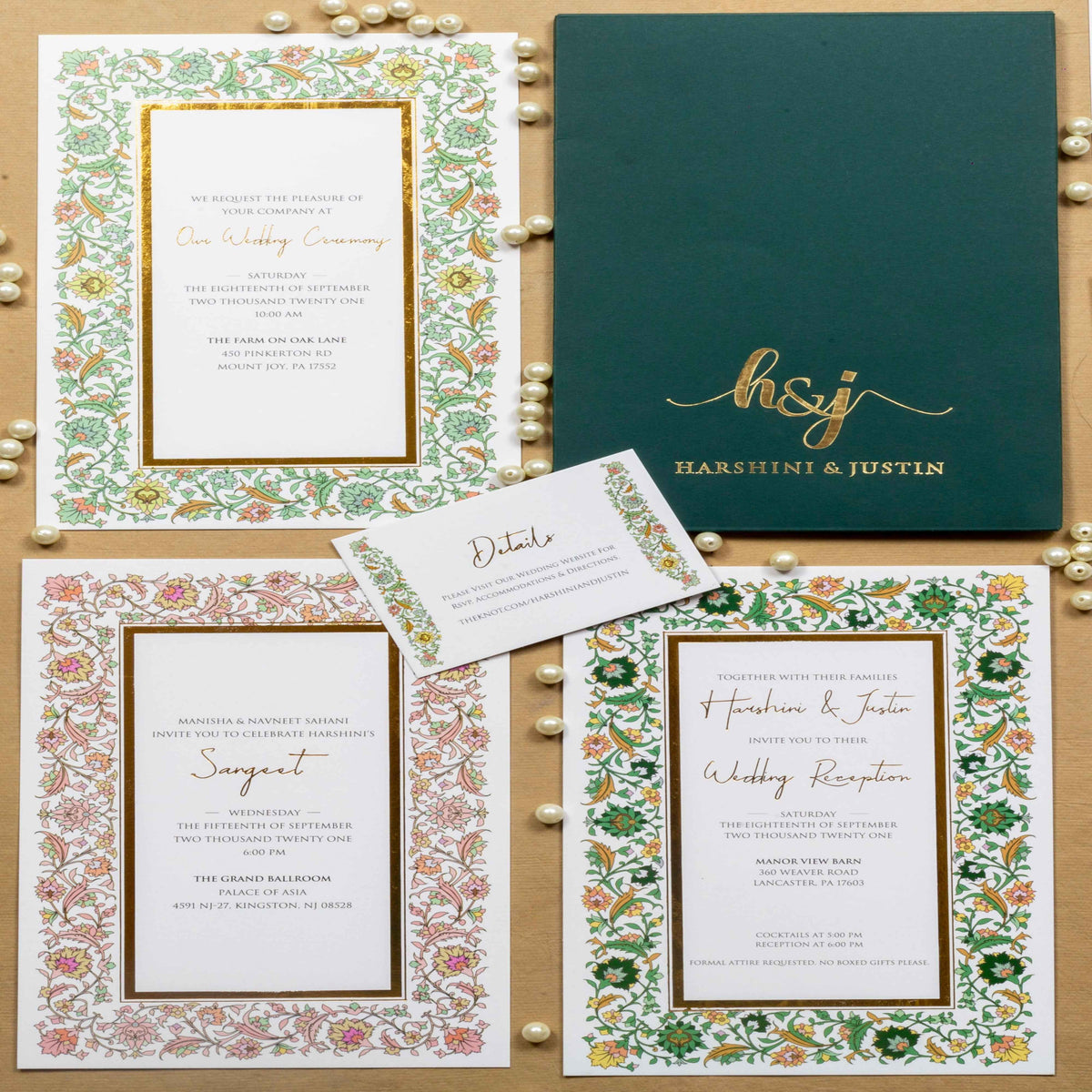 Wedding Stationary White Mirage