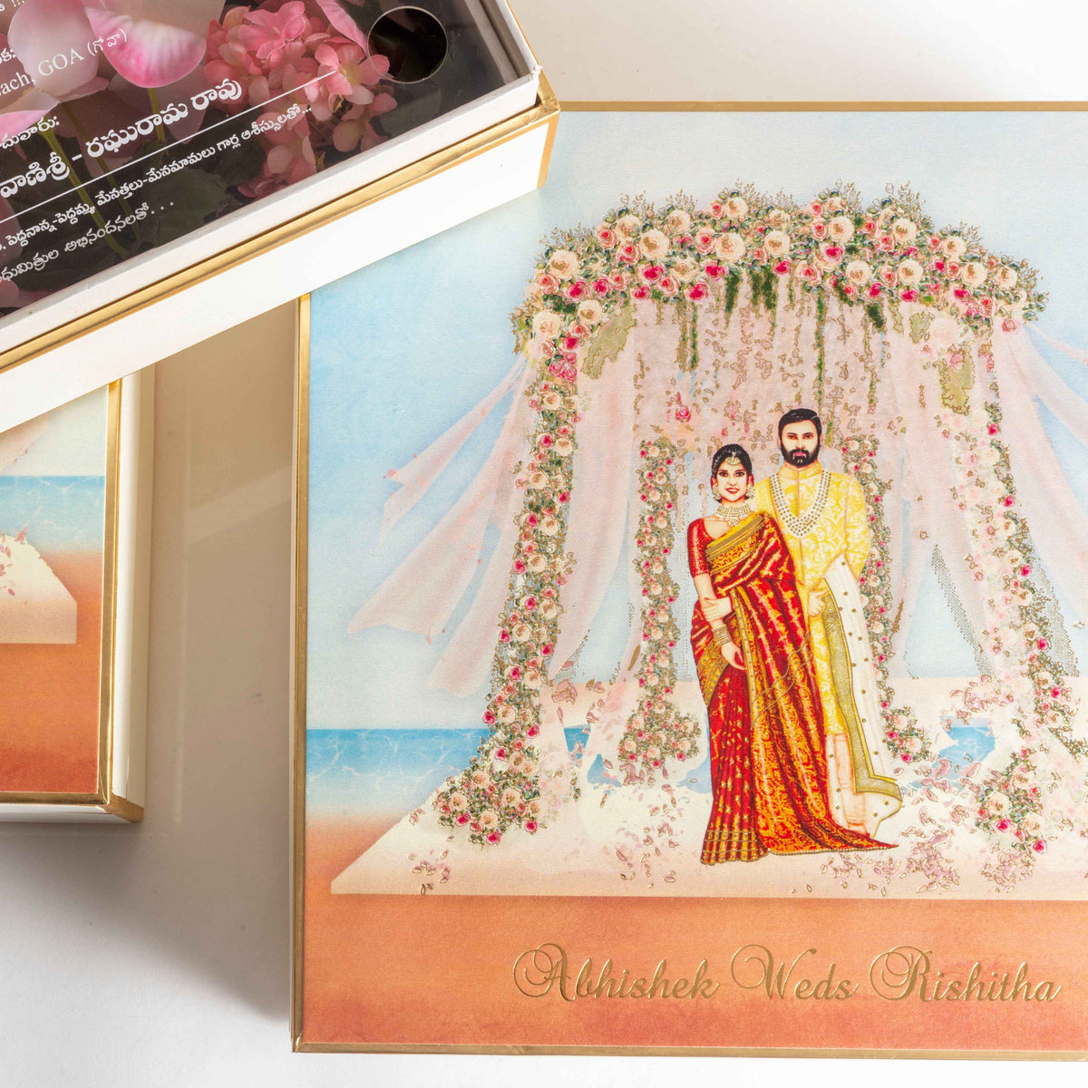 Box Invite White Mirage