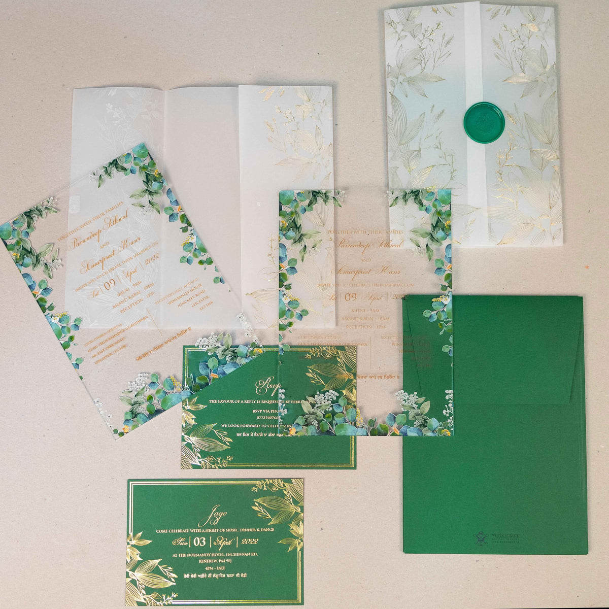 Envelope White Mirage