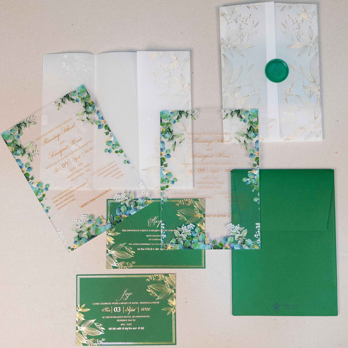 Envelope White Mirage