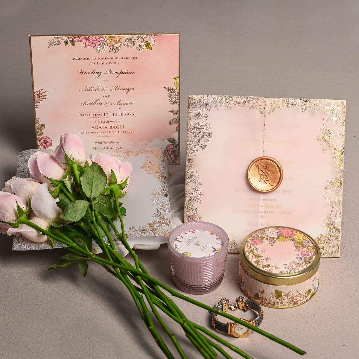 Box Invite White Mirage