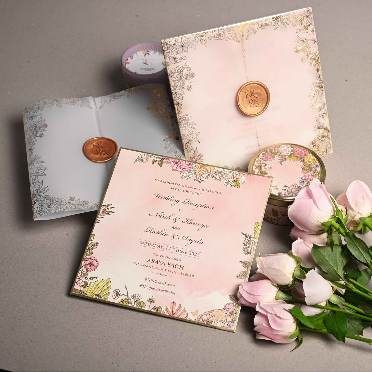 Box Invite White Mirage