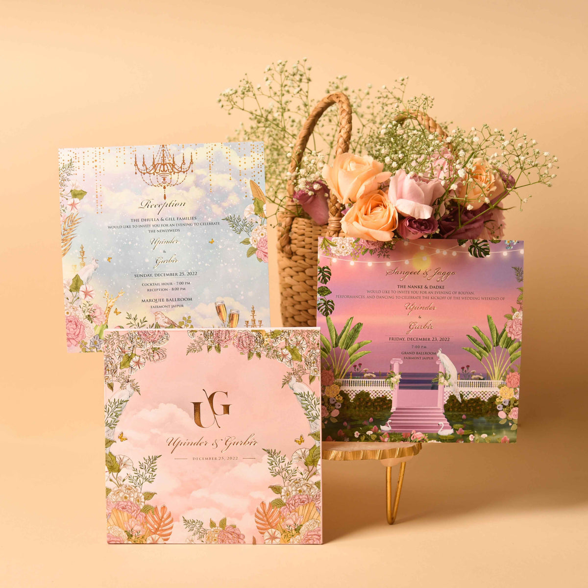 Box Invite White Mirage