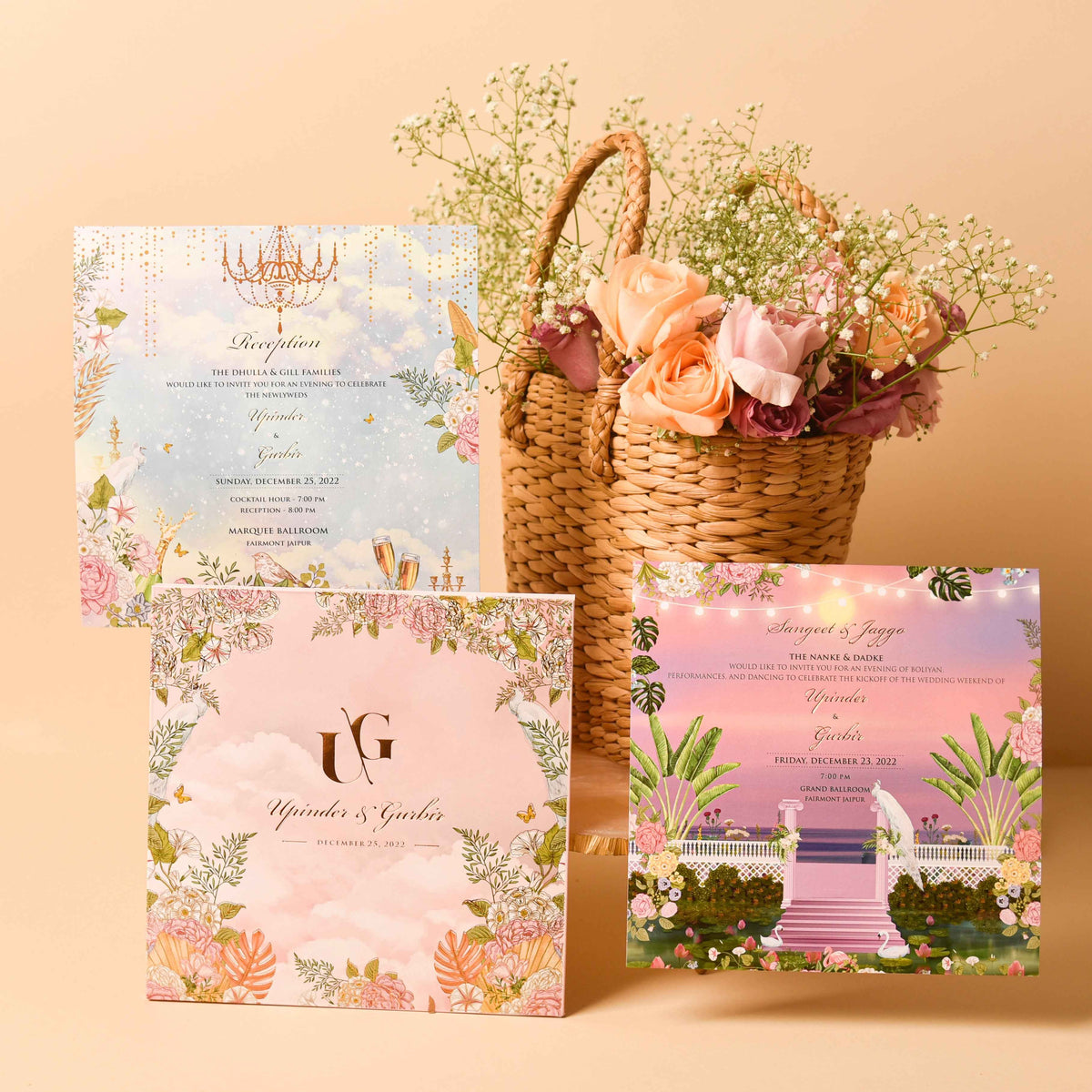 Box Invite White Mirage