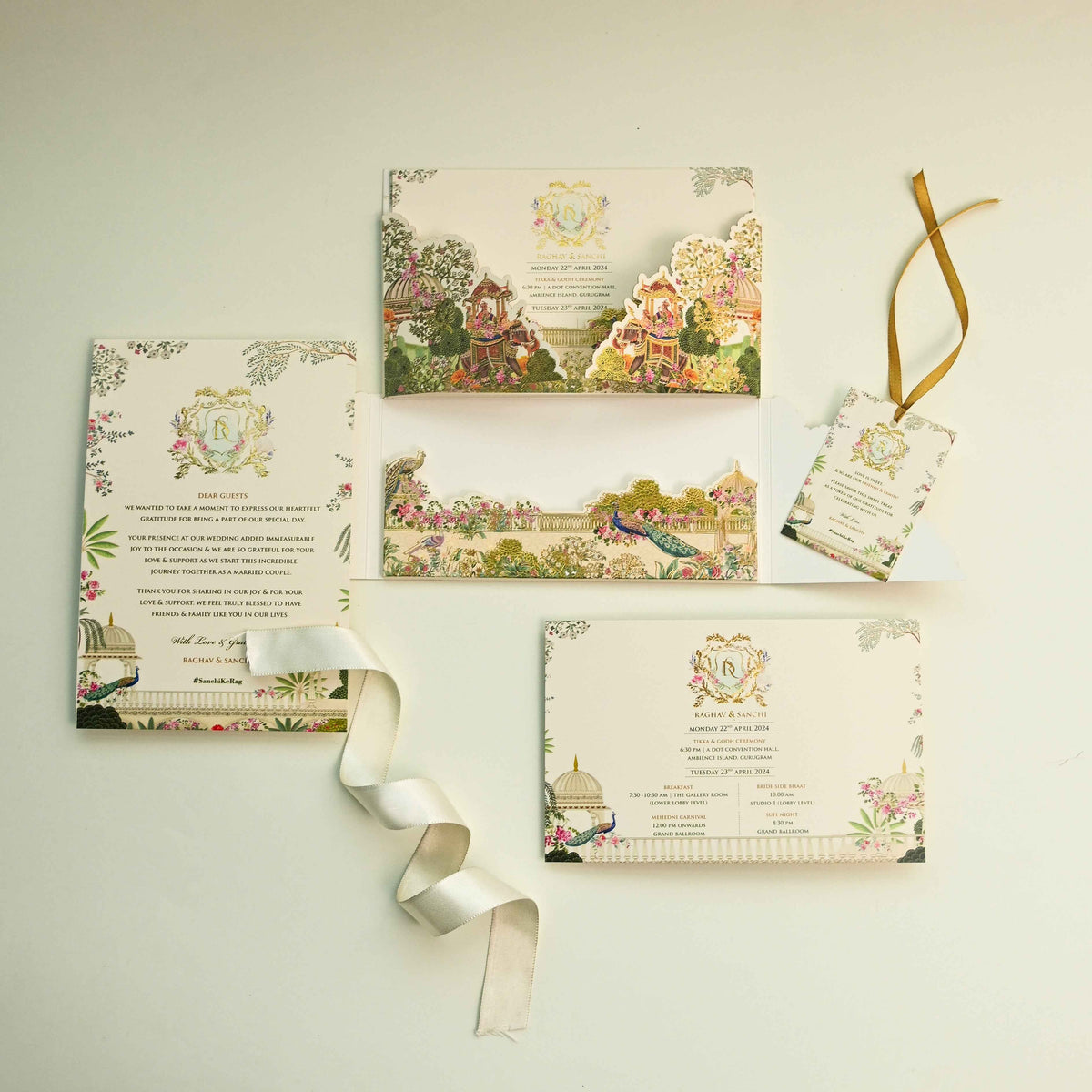 Wedding Stationary White Mirage